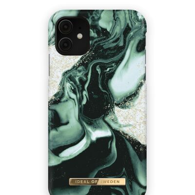 Fashion Case iPhone 11 Golden Olive Marble