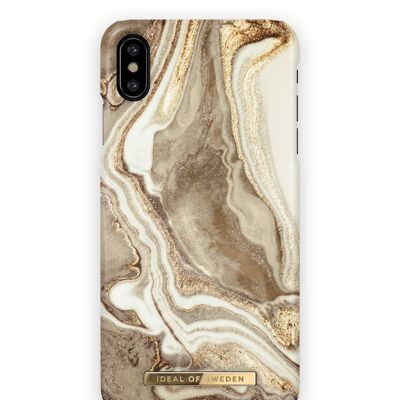 Fashion Case iPhone XS MAX Marmo sabbia dorato