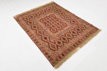 Tapis tissé à la main Afghan Mushwani Kilim 166x132 130x170 multicolore oriental 4