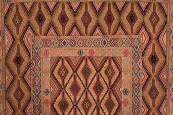 Tapis tissé à la main Afghan Mushwani Kilim 166x132 130x170 multicolore oriental 5