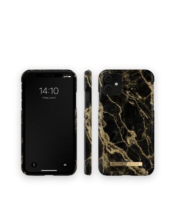 Coque Fashion iPhone 11 Golden Smoke Marble 4