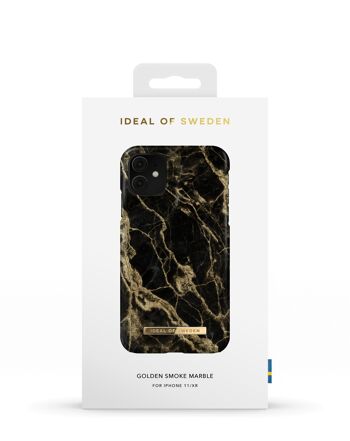 Coque Fashion iPhone 11 Golden Smoke Marble 7