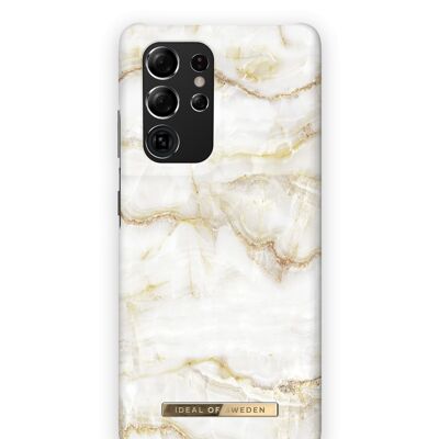 Fashion Hülle Galaxy S21 Ultra Golden Pearl Marble