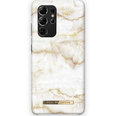 Fashion Case Galaxy S21 Ultra Golden Pearl Marble