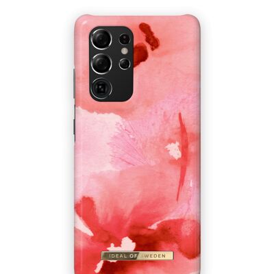Estuche de moda Galaxy S21 Ultra Coral Blush Floral