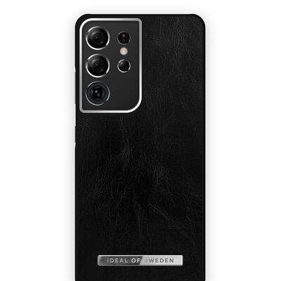 Atelier Case Galaxy S21 Ultra Glossy Negro Plateado