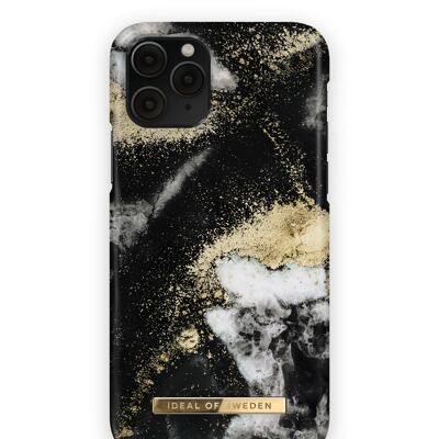 Coque Fashion iPhone 11 Pro Noir Galaxy Marbre