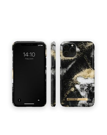 Coque Fashion iPhone 11 Pro Noir Galaxy Marbre 6