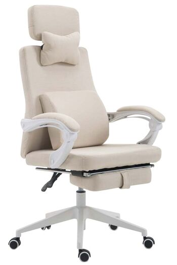 Chaise de bureau - Chaises de bureau pour adultes - Oreiller - Repose-pieds - Ajustable - Tissu - Rouge - 62x63x137 cm , SKU131 1