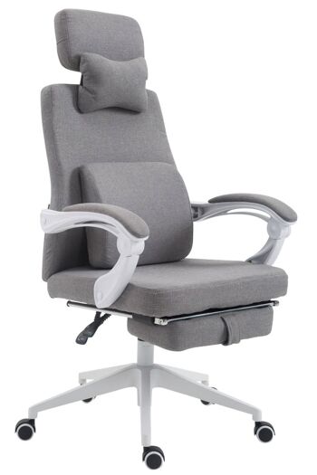 Chaise de bureau - Chaises de bureau pour adultes - Oreiller - Repose-pieds - Ajustable - Tissu - Rouge - 62x63x137 cm , SKU131 3
