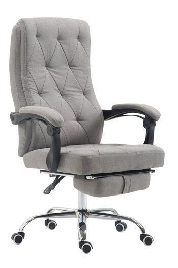 Chaise de bureau - Chaise de bureau ergonomique - Rural - Repose-pieds - Réglable en hauteur - Taupe - 71x63x124 cm , SKU167 6