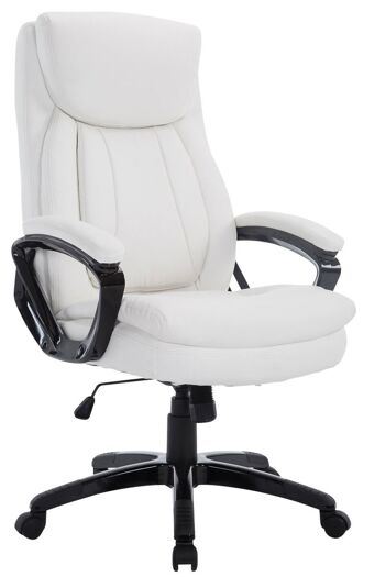 Chaise de bureau - Chaise de bureau pour adultes - XL - Oreiller - Cuir artificiel - Bordeaux - 65x74x120 cm , SKU174 2