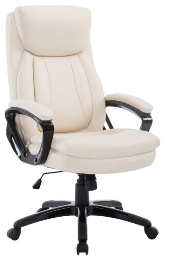 Chaise de bureau - Chaise de bureau pour adultes - XL - Oreiller - Cuir artificiel - Bordeaux - 65x74x120 cm , SKU174 3