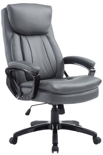 Chaise de bureau - Chaise de bureau pour adultes - XL - Oreiller - Cuir artificiel - Bordeaux - 65x74x120 cm , SKU174 6