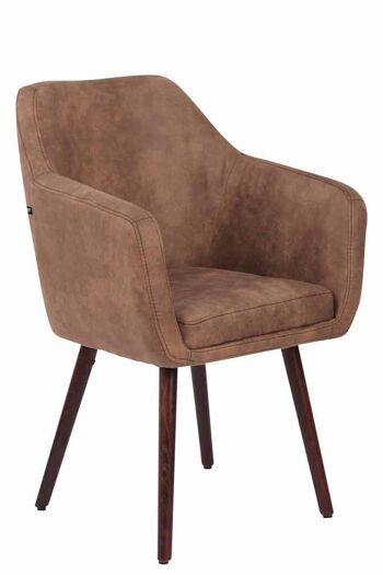 Chaise - Chaise de salle à manger - Design - Solide - Cuir artificiel - Taupe - 61x58x88 cm , SKU178 1