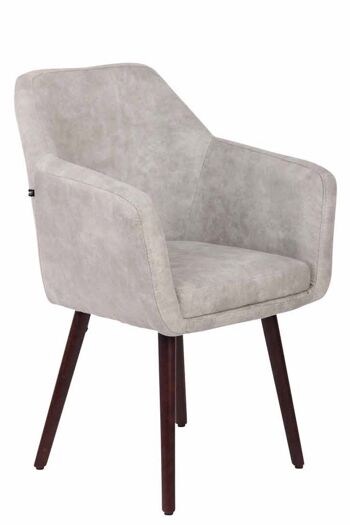 Chaise - Chaise de salle à manger - Design - Solide - Cuir artificiel - Taupe - 61x58x88 cm , SKU178 2