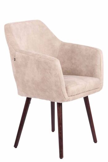 Chaise - Chaise de salle à manger - Design - Solide - Cuir artificiel - Taupe - 61x58x88 cm , SKU178 3