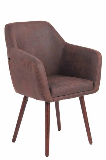 Chaise - Chaise de salle à manger - Design - Solide - Cuir artificiel - Taupe - 61x58x88 cm , SKU178 4