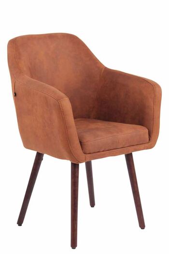 Chaise - Chaise de salle à manger - Design - Solide - Cuir artificiel - Taupe - 61x58x88 cm , SKU178 5