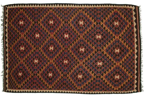 Afghan Maimana Kelim 253x170 Handgewebt Teppich 170x250 Mehrfarbig Orientalisch