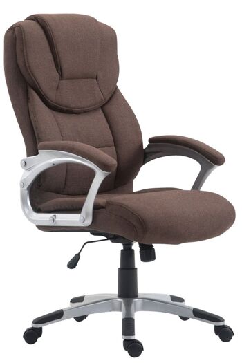 Chaise de bureau - Chaise de bureau - Durable - Matelassé - Tissu - Taupe - 67x74x122 cm , SKU213 1