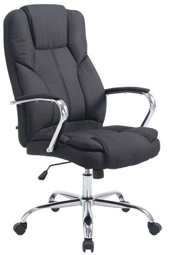 Chaise de bureau - Chaise de bureau ergonomique - Moderne - Réglable en hauteur - Taupe - 62x80x125 cm , SKU218 7