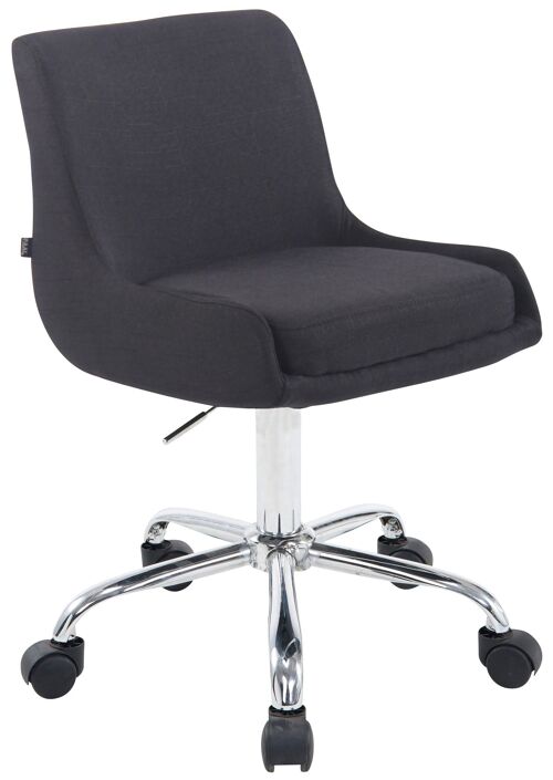 Bureaustoel - Kantoorstoel - Design - In hoogte verstelbaar - Stof - Zwart - 43x34x87 cm , SKU276