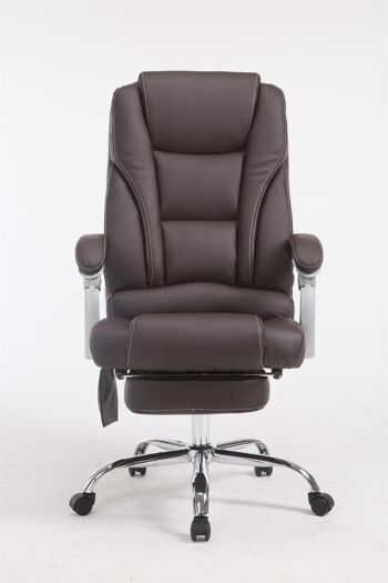 Chaise de bureau - Fauteuil de massage - Design - Ergonomique - Simili cuir - Marron - 68x64x127 cm , SKU279 2