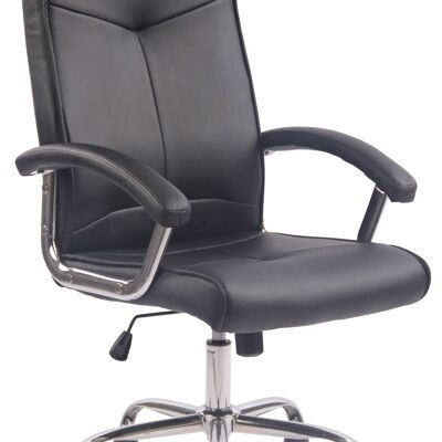 Bureaustoel - Bureaustoelen voor volwassenen - Design - Ergonomisch - In hoogte verstelbaar - Kunstleer - Zwart - 66x69x121 cm , SKU282