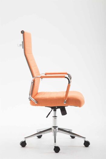 Chaise de bureau - Chaises de bureau pour adultes - Design - Matelassé - Tissu - Orange - 58x66x115 cm , SKU320 3