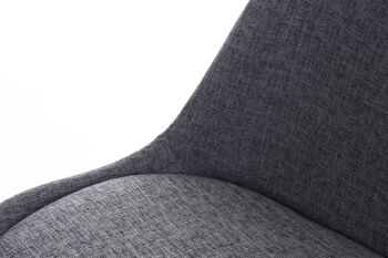 Chaise de salle à manger - Siège baquet - Plastique - Gris clair , SKU327 3