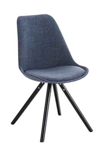 Chaise de salle à manger - Siège baquet - Plastique - Bleu , SKU328 1