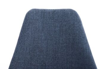 Chaise de salle à manger - Siège baquet - Plastique - Bleu , SKU328 2