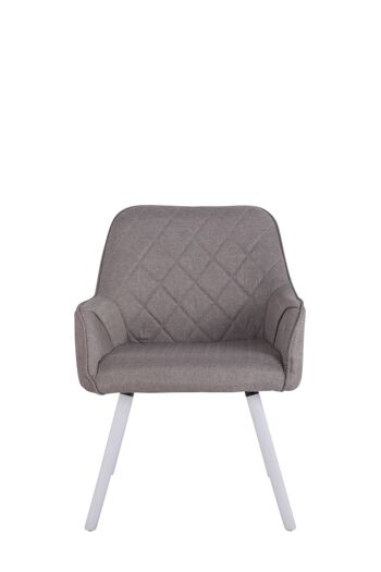 Chaise de salle à manger - Tissu - Gris , SKU349 2