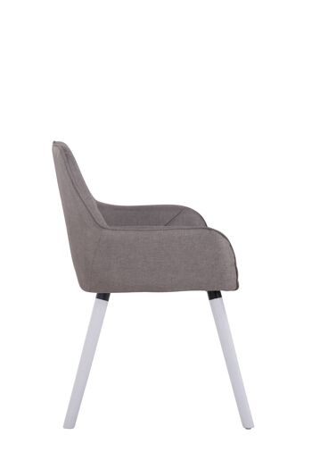 Chaise de salle à manger - Tissu - Gris , SKU349 3