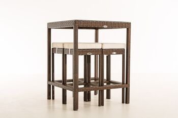 Ensemble de jardin - Bar extérieur - Ensemble de 5 - Brun , SKU362 4