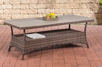 Table de jardin - Poly rotin - Marron , SKU376