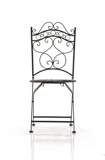 Chaise de jardin - Métal - Graceful - Bronze , SKU382 2