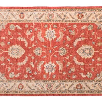 Afgano fine Chobi Ziegler 153x102 tappeto annodato a mano 100x150 motivo floreale rosso