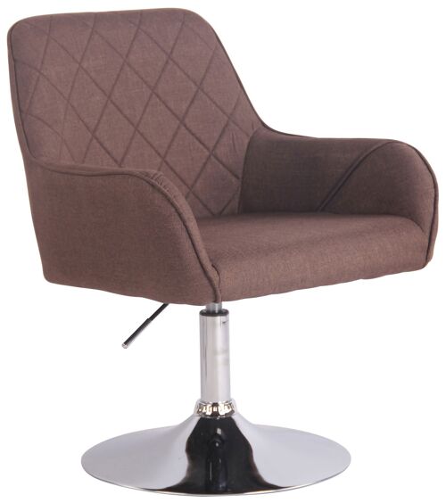 Fauteuil - Modieuze stoel - Comfortabel - Rug- en armleuning - Draaibaar - Bruin , SKU422
