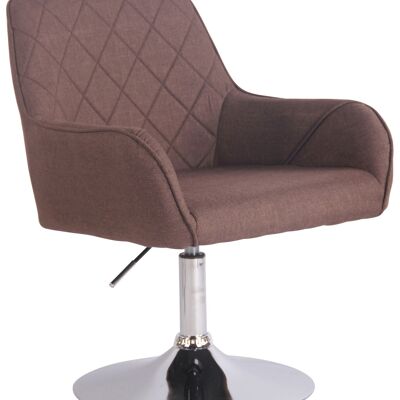 Fauteuil - Modieuze stoel - Comfortabel - Rug- en armleuning - Draaibaar - Bruin , SKU422