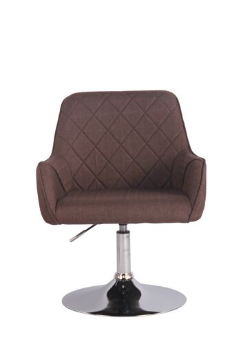 Fauteuil - Chaise tendance - Confortable - Dossier et accoudoir - Pivotant - Marron , SKU422 2