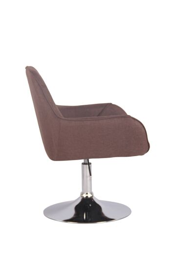 Fauteuil - Chaise tendance - Confortable - Dossier et accoudoir - Pivotant - Marron , SKU422 3