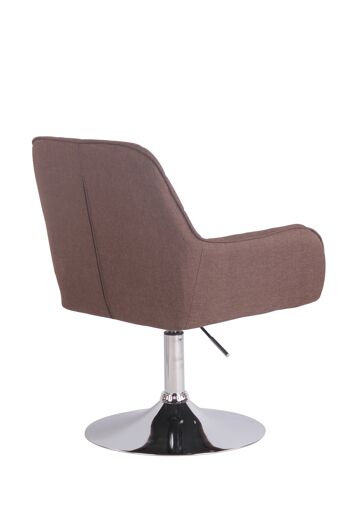 Fauteuil - Chaise tendance - Confortable - Dossier et accoudoir - Pivotant - Marron , SKU422 4