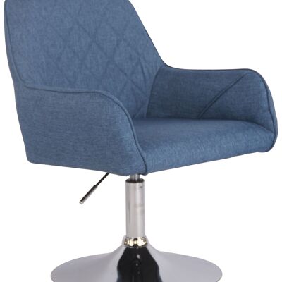 Fauteuil - Modieuze stoel - Comfortabel - Rug- en armleuning - Draaibaar - Blauw , SKU423