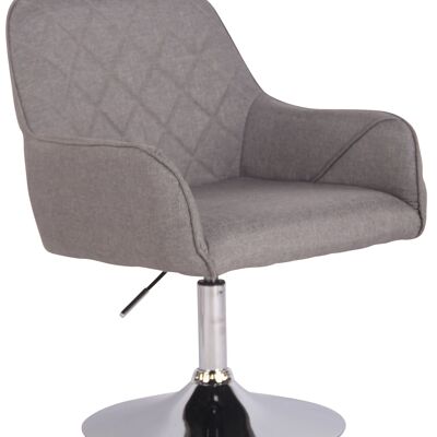 Fauteuil - Modieuze stoel - Comfortabel - Rug- en armleuning - Draaibaar - Grijs , SKU425