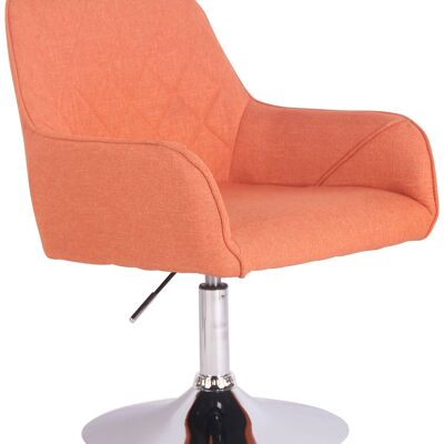 Fauteuil - Modieuze stoel - Comfortabel - Rug- en armleuning - Draaibaar - Oranje , SKU429