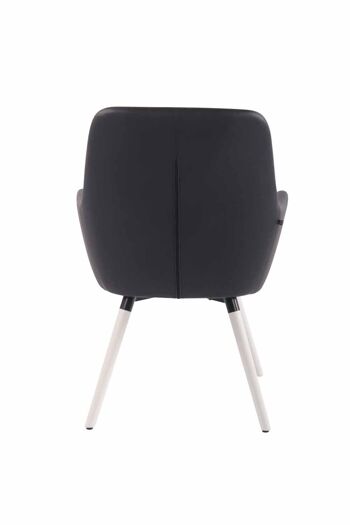 Fauteuil - Confort - Similicuir - Noir/Blanc, SKU445 5