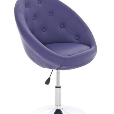 Stoel - Fauteuil - Kunstleer - Paars , SKU446