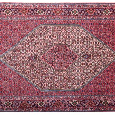 Persa Bidjar Zandjan 288x201 alfombra anudada a mano 200x290 patrón geométrico beige